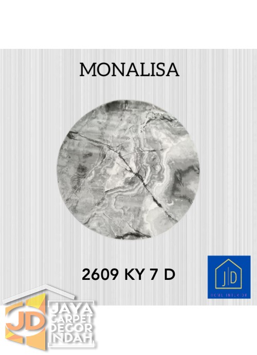 Permadani Monalisa Bulat 2609 KY 7 D Ukuran 120 cm x 120 cm, 160 cm x 160 cm